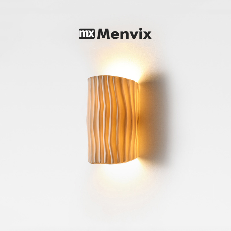 Interior Design Japandi - Modern Resin Wall Lamp Indoor Aisle