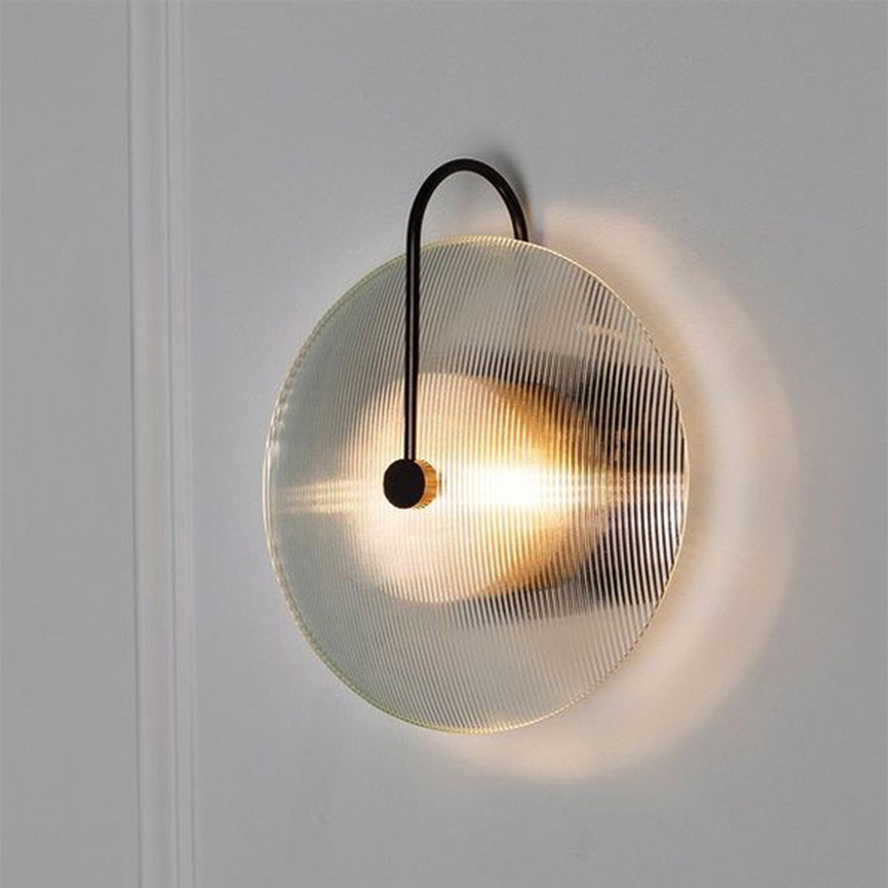 Interior Design Japandi - Modern Led Wall Lamp Stripe Round