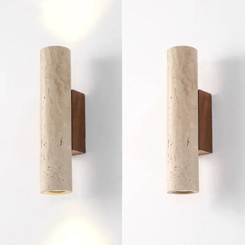 Interior Design Japandi - Wabi Sabi Yellow Marble Wall Lamp