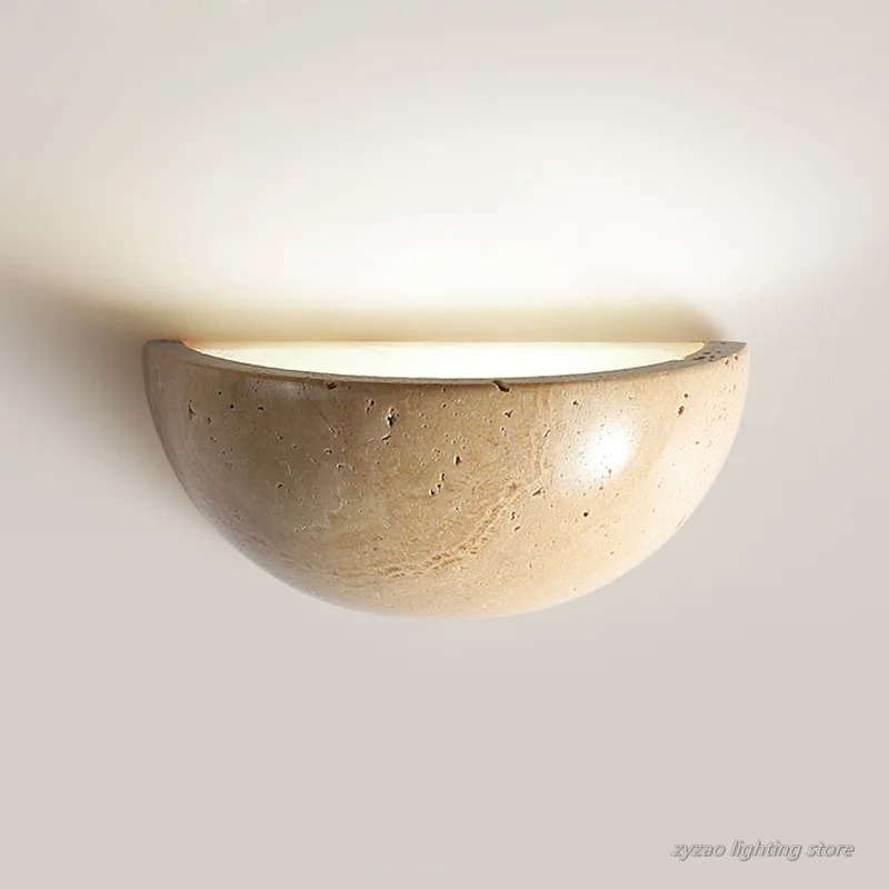 Interior Design Japandi - Retro Semi Circular Natural Stone Art