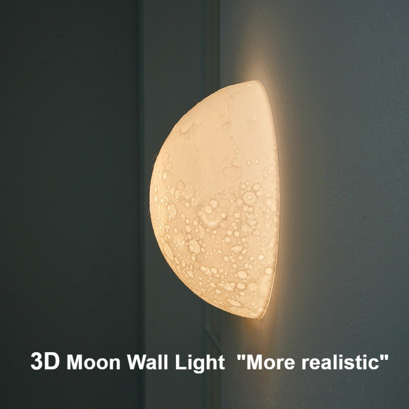 Interior Design Japandi - Half circle lunar ceiling light half