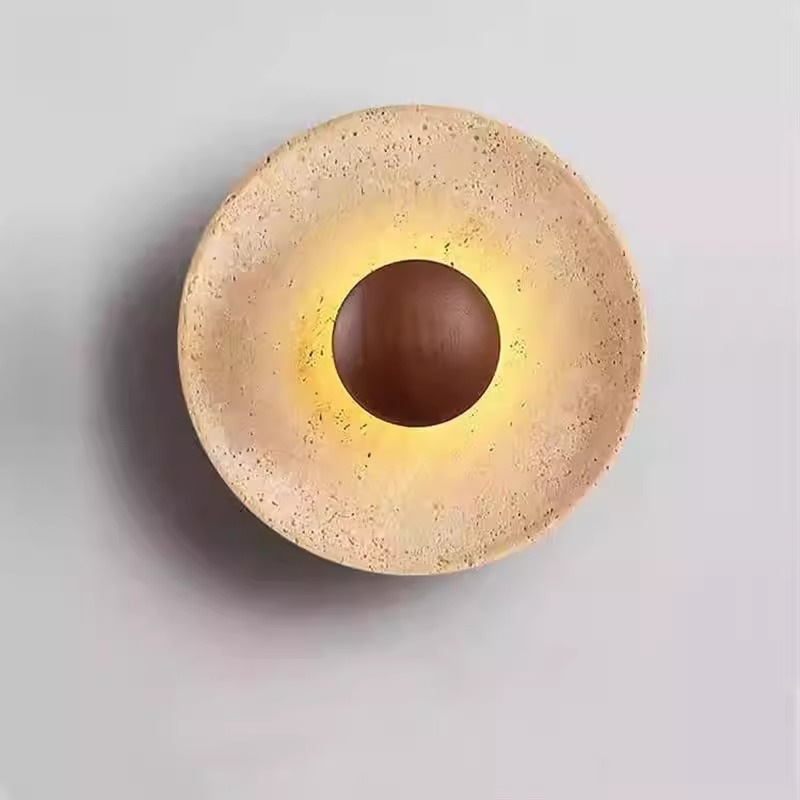 Interior Design Japandi - Mdoern Natural Stone Wall Light Sconce