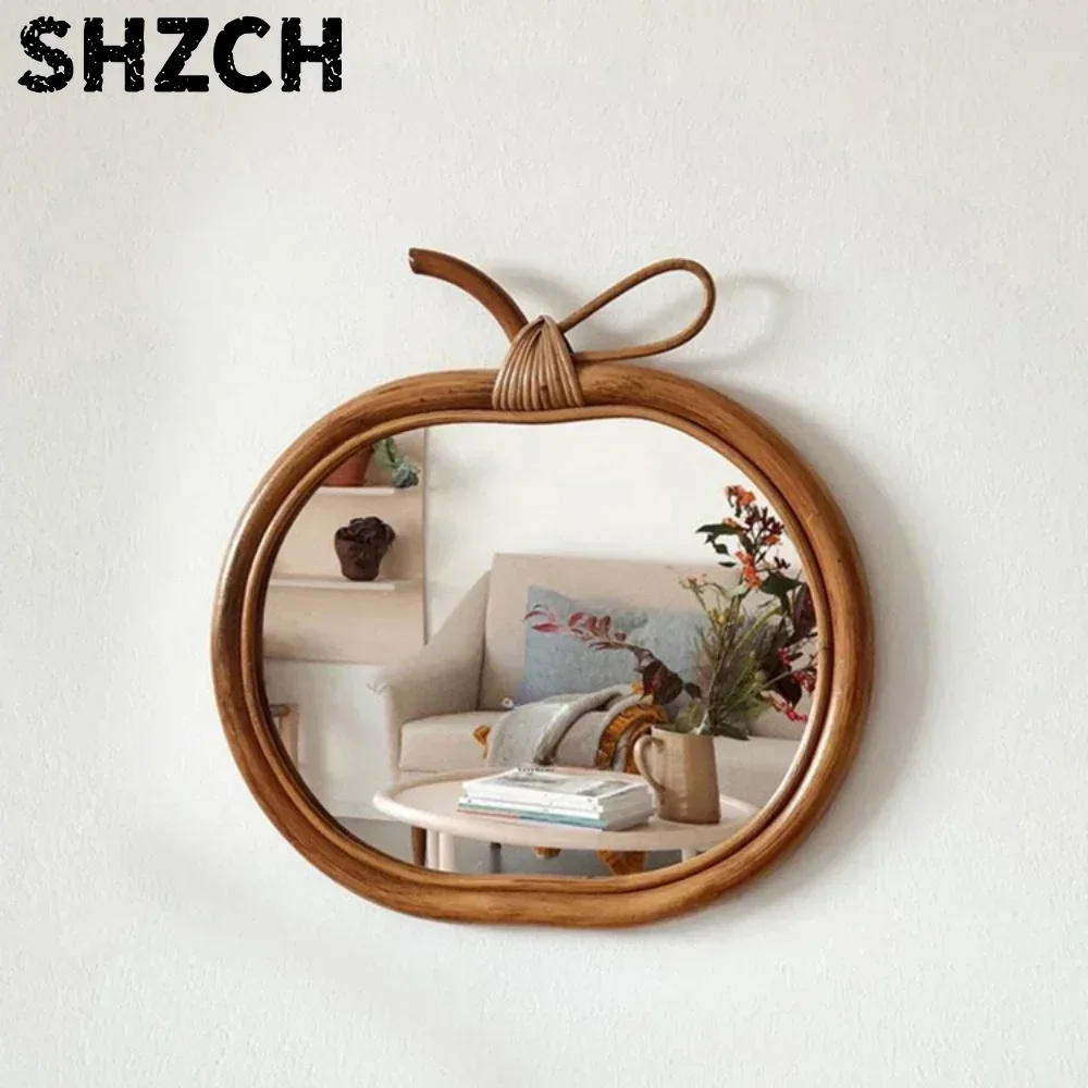 Natural Rattan Round Vanity Mi - Rattan Mirror Round recension och pris