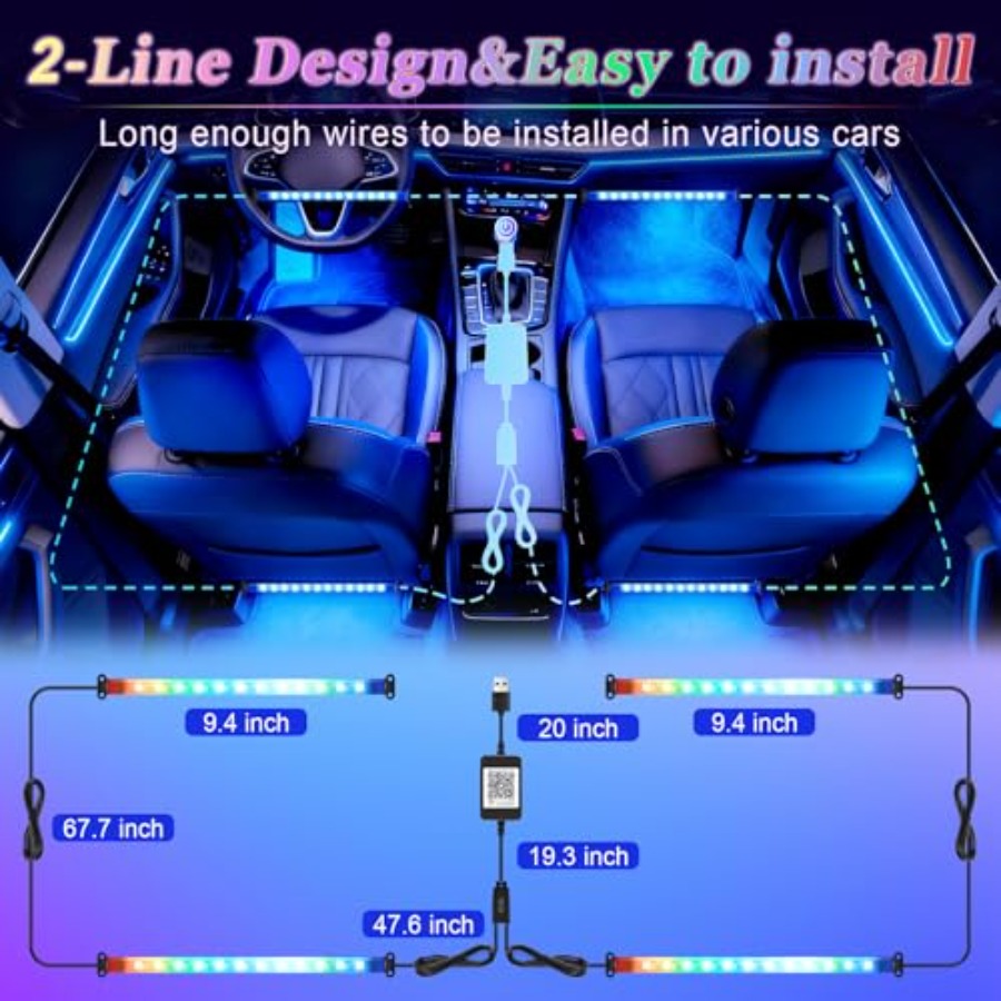 Smart Car Interior LED Lights  - Interior Design Apps recension och pris