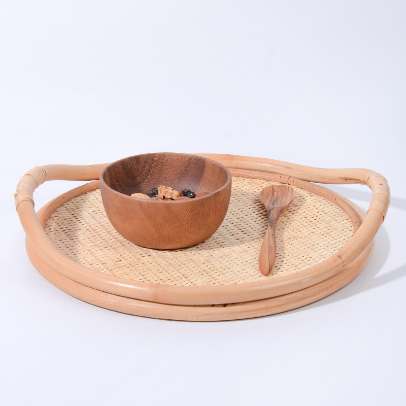 Natural Rattan Woven Tray, Sto - Rattan Tray Handle recension och pris