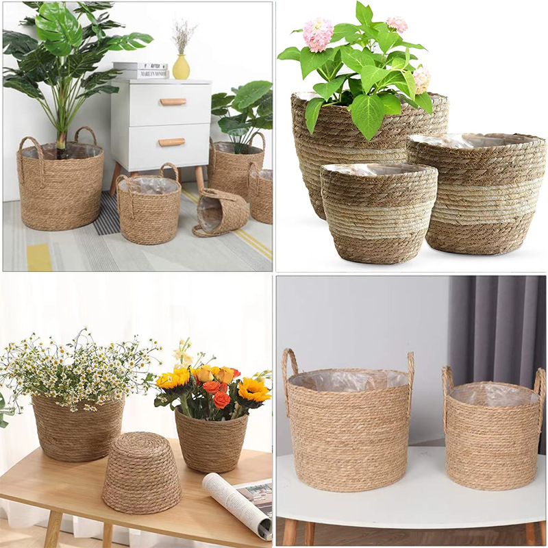 1PC Handwoven natural rattan h - Rattan Tray Handle recension och pris