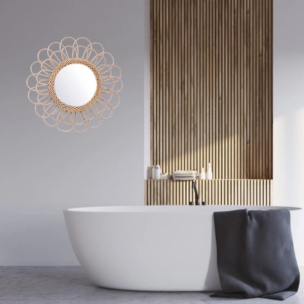 Rattan Mirror Innovative Home  - Rattan Mirror Round recension och pris
