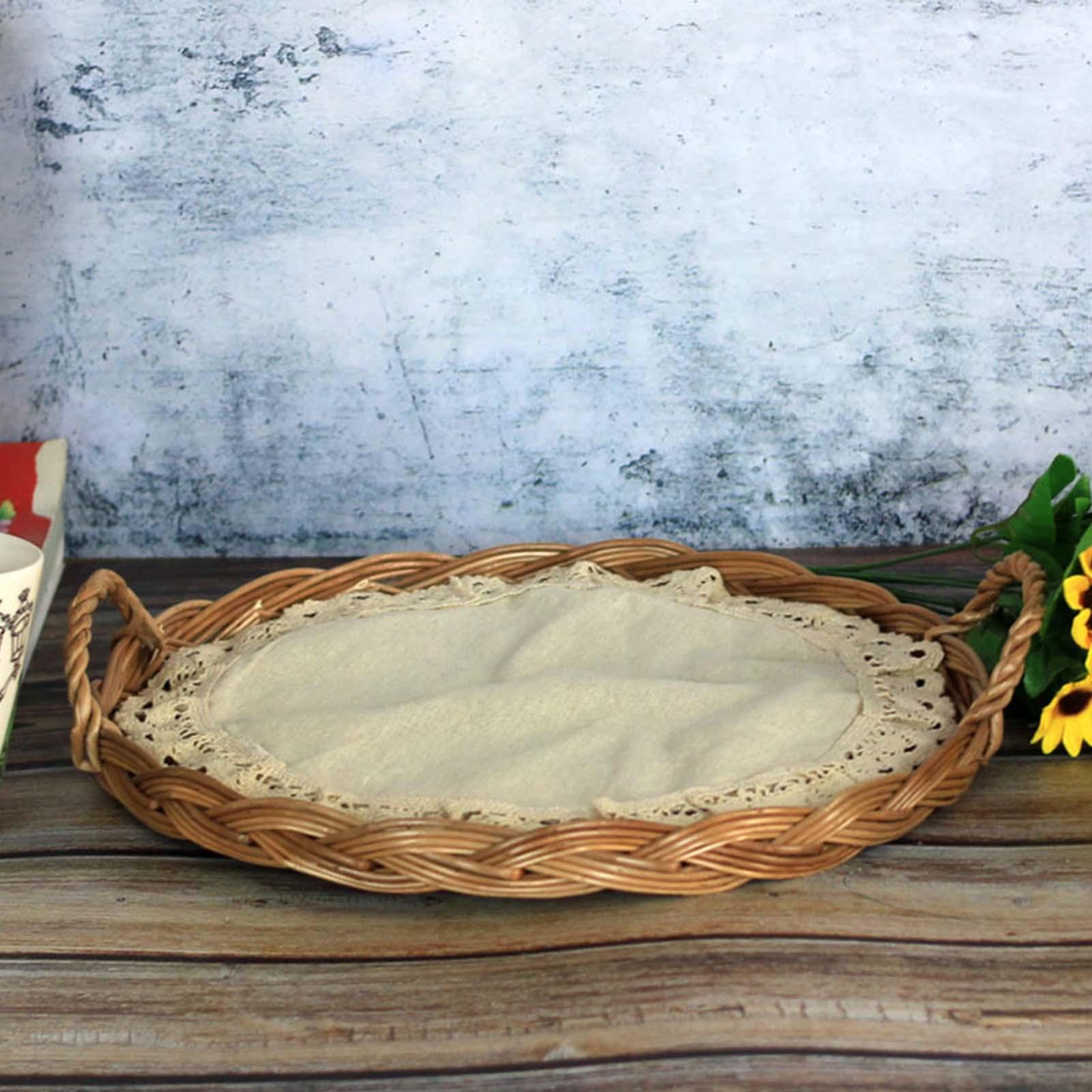 Food Dome Lid and Serving Tray - Rattan Tray Handle recension och pris