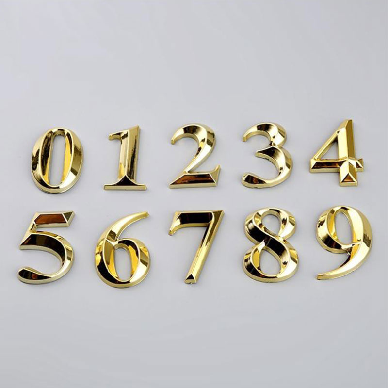 1 Pc Creative Gold Door Number - Interior Design Quotes recension och pris