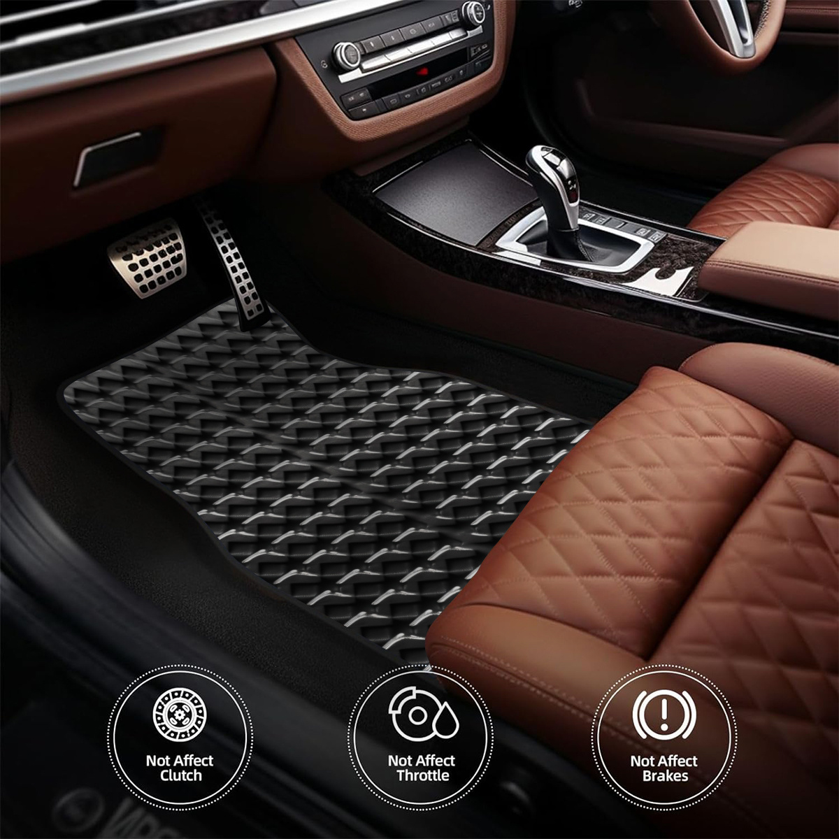 4pcs Anti-Slip Polyester Car M - Interior Design Grid recension och pris