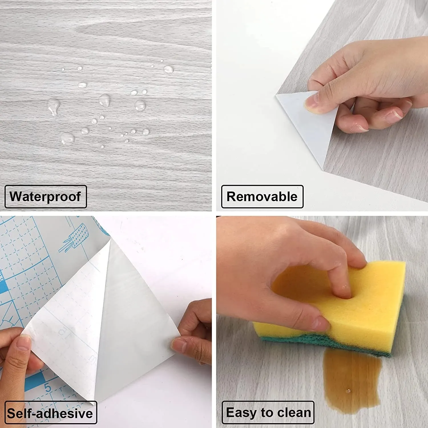 Self Adhesive Wallpaper Wood V - Interior Design Kitchen recension och pris