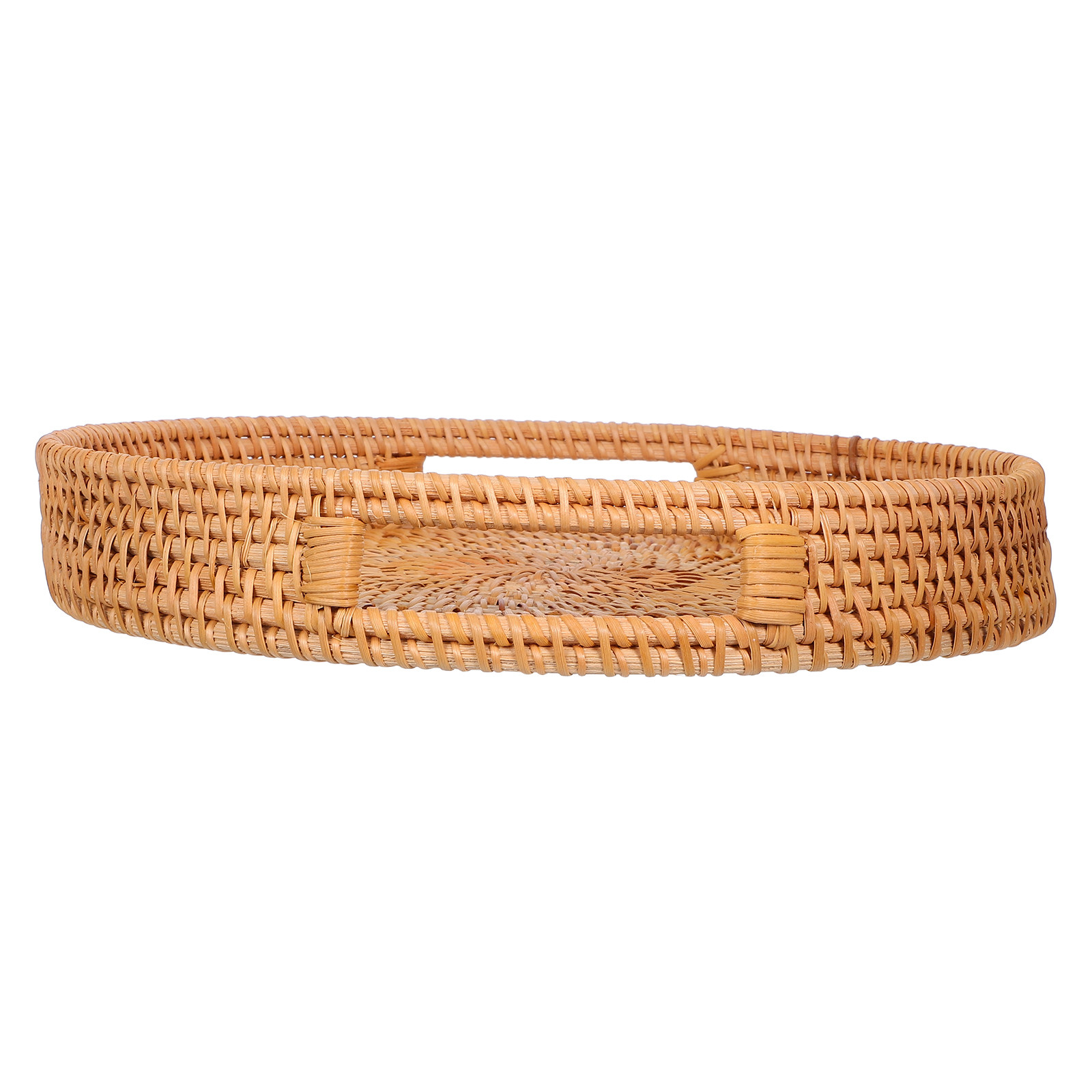 14-Inch Round Rattan Large Ser - Rattan Tray Handle recension och pris