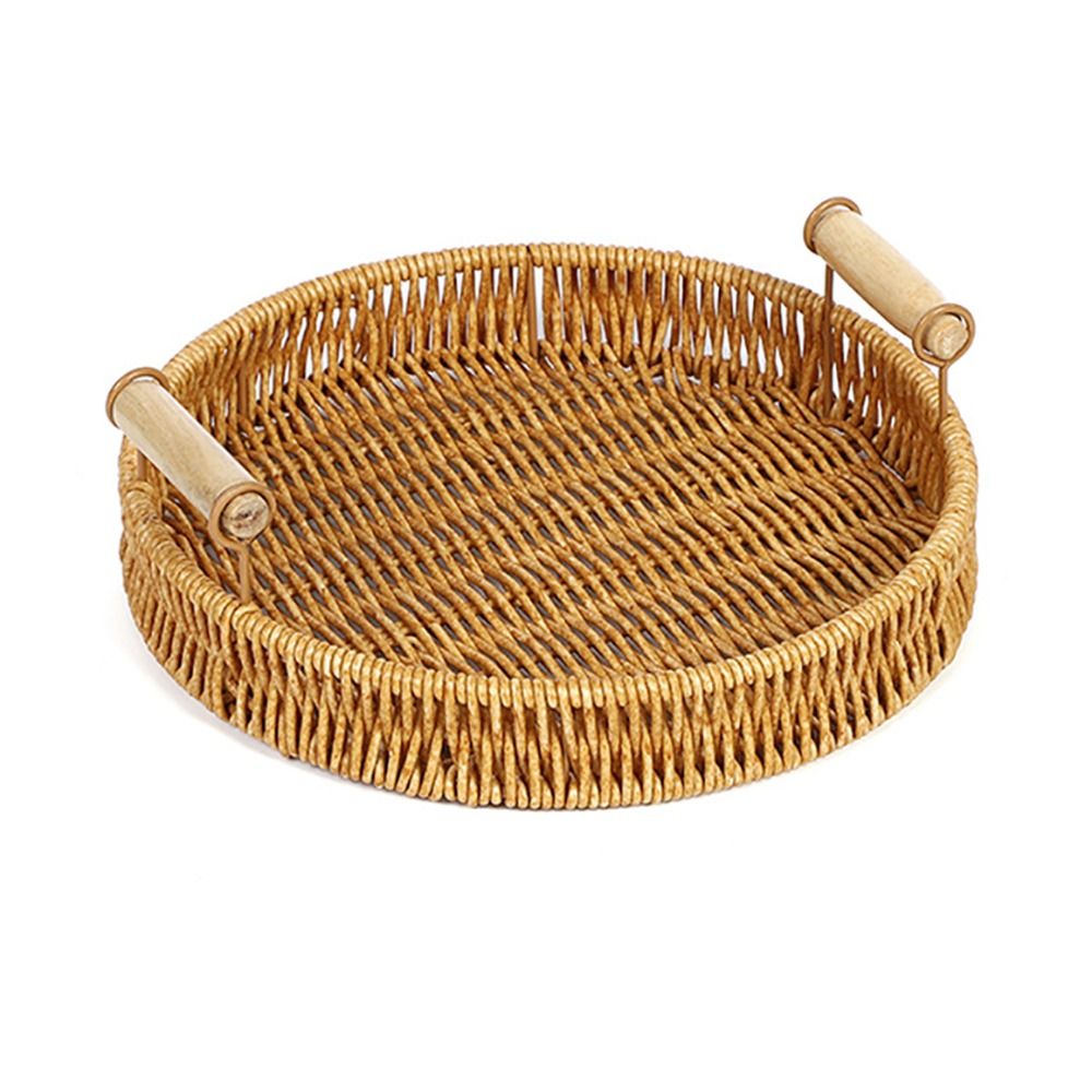 1Pcs Breakfast Bread Food Hand - Rattan Tray Handle recension och pris