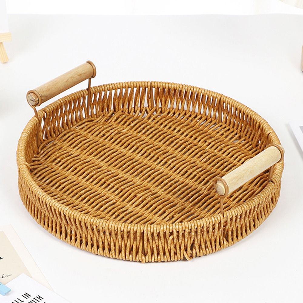 1Pcs Breakfast Bread Food Hand - Rattan Tray Handle recension och pris