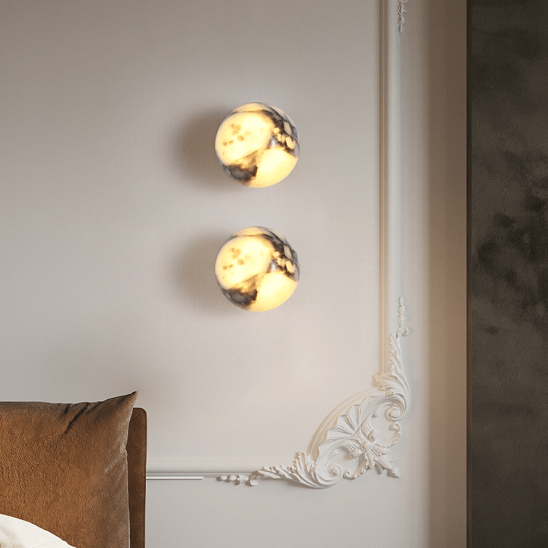 Ball Marble Natural Stone Wall - Interior Design Japandi recension och pris