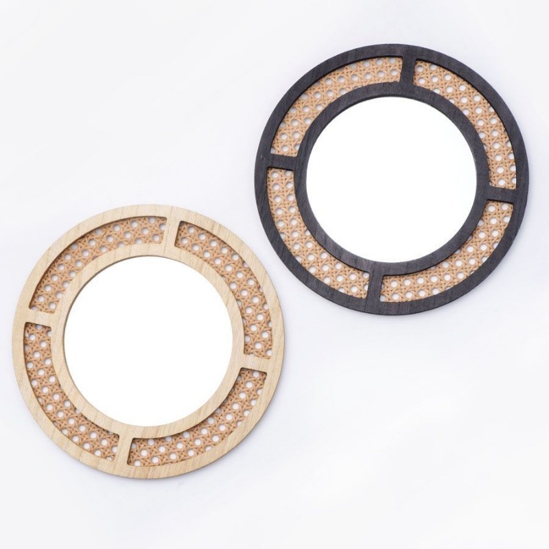 Creative Decorative Mirror Han - Rattan Mirror Round recension och pris
