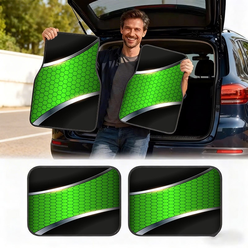 2D 4pcs Car Floor Mats, Materi - Interior Design Grid recension och pris