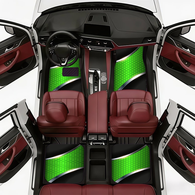2D 4pcs Car Floor Mats, Materi - Interior Design Grid recension och pris