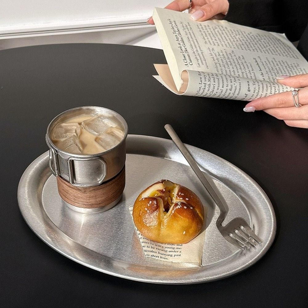 New Stainless Steel Cake Tray  - Travertine Tray Oval recension och pris