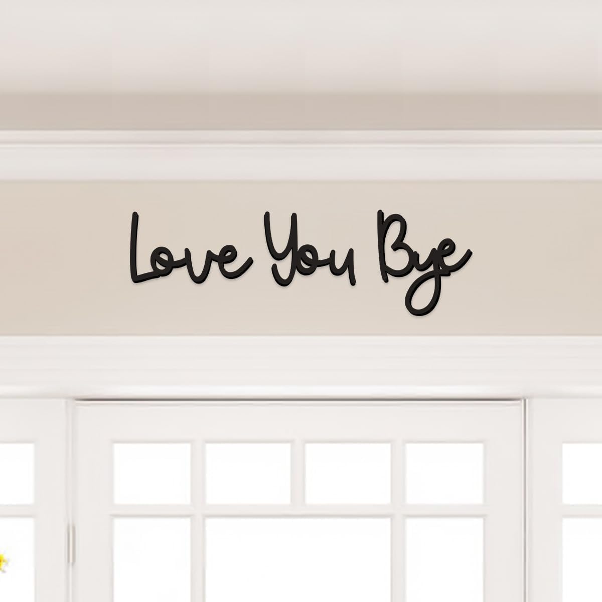 Love You Bye Wood Sign Home De - Interior Design Quotes recension och pris