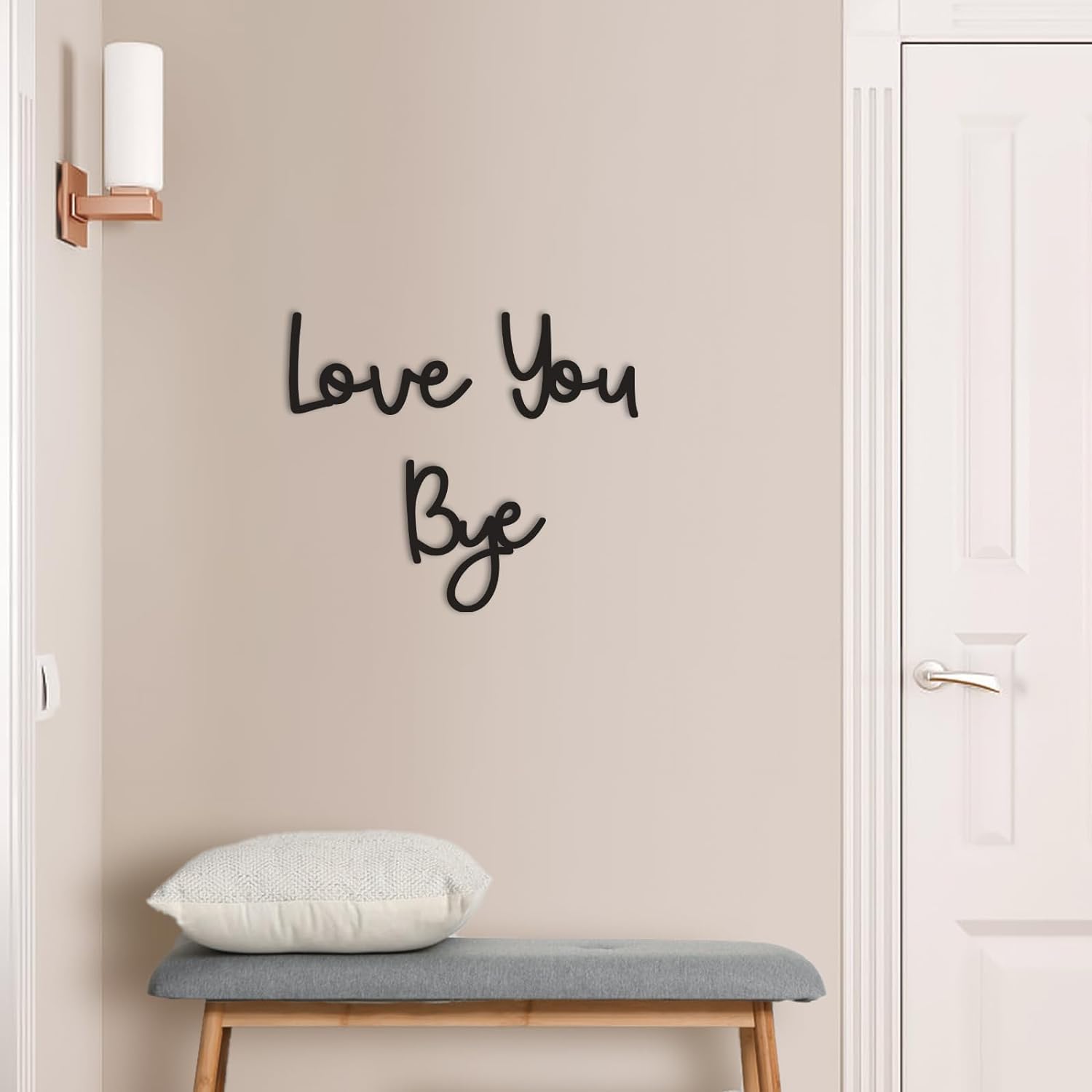 Love You Bye Wood Sign Home De - Interior Design Quotes recension och pris