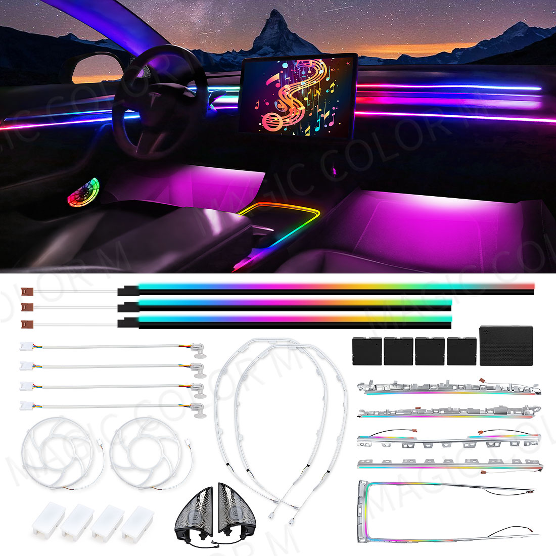 For Tesla Model 3 Y 2021 2022  - Interior Design Tech recension och pris