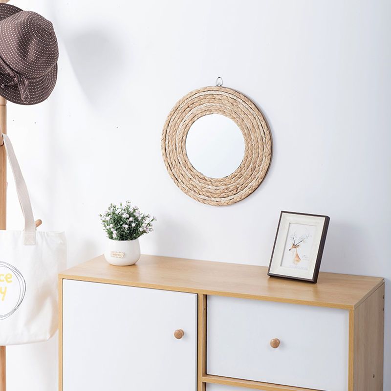 Rattan Handicrafts Decorative  - Rattan Mirror Round recension och pris