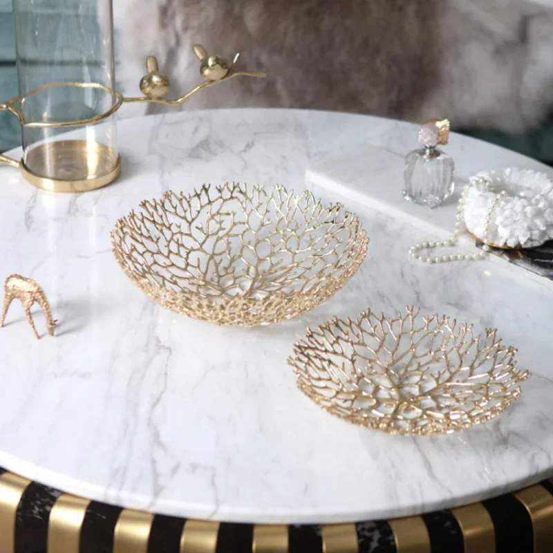 Gold Decorative Oval Fruit Bas - Travertine Tray Oval recension och pris