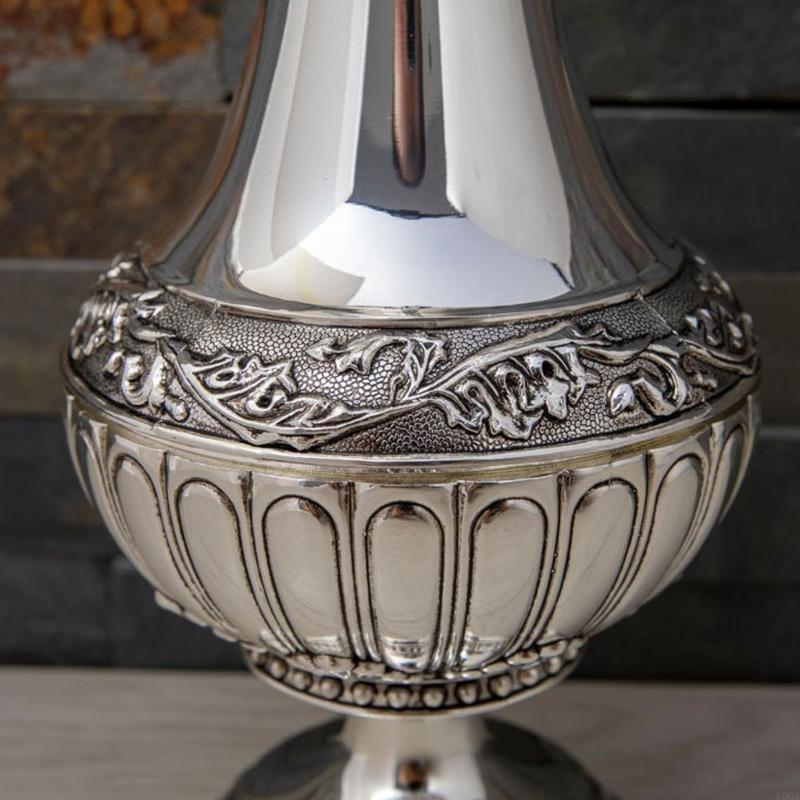 Geometric Embossed Metal Vases - Interior Design Scandinavian recension och pris