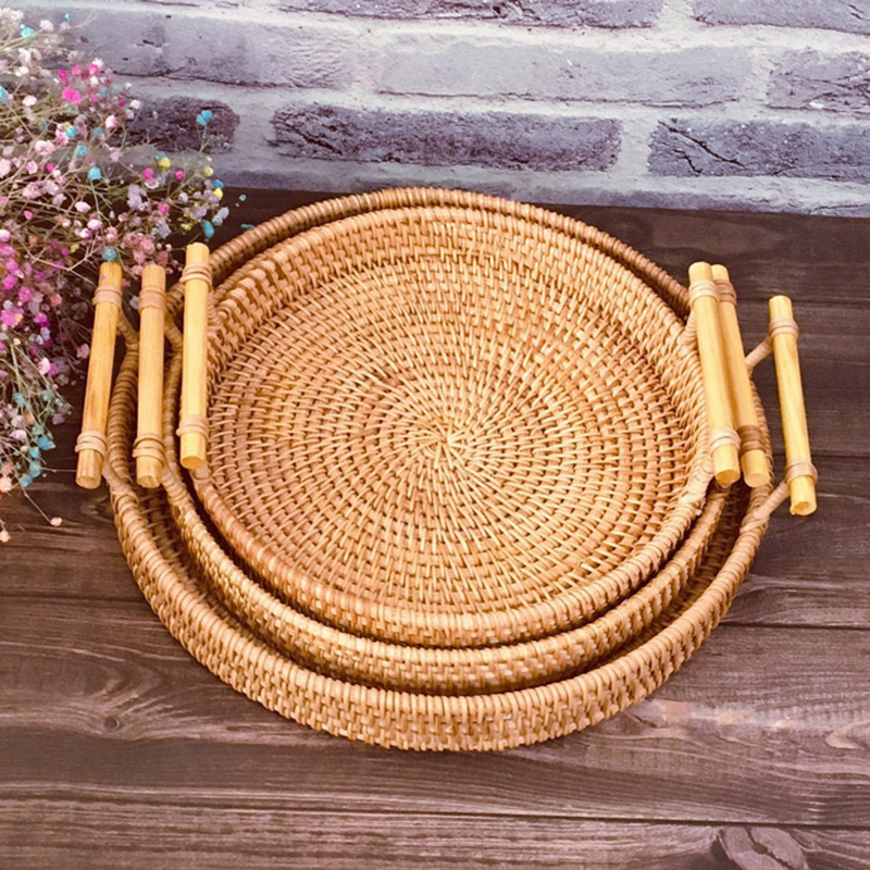 Rattan Strap Handle Storage Ba - Rattan Tray Handle recension och pris