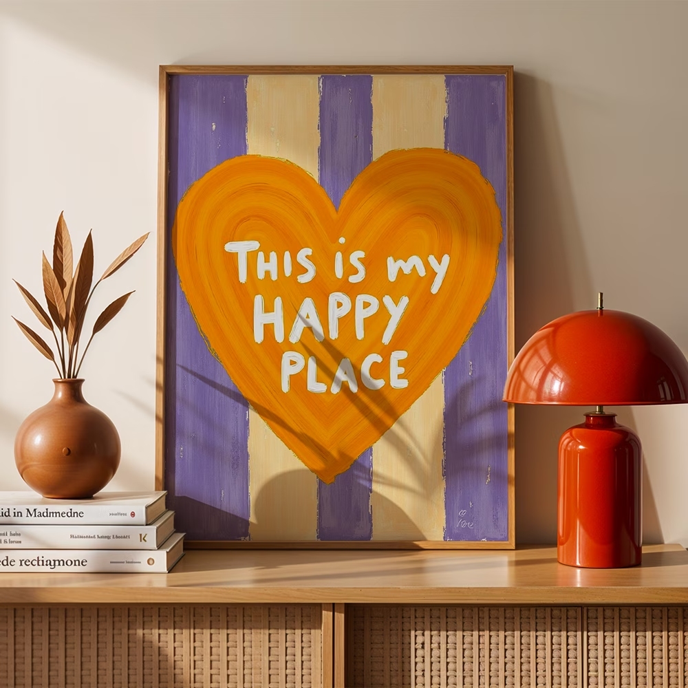 Modern,Retro This Is My Happy  - Interior Design Living Room recension och pris