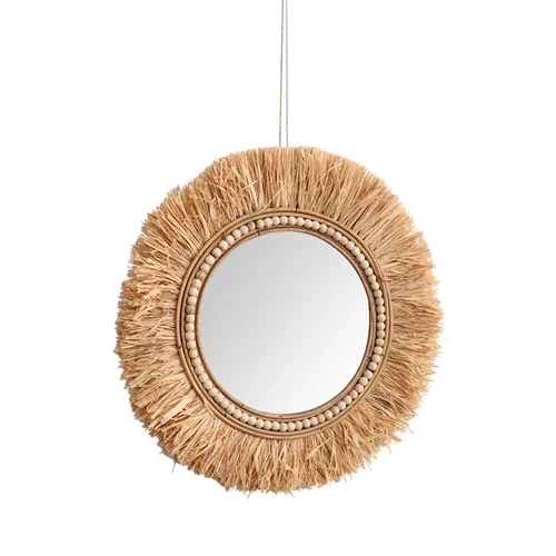 Rattan Decorative Mirrors for  - Rattan Mirror Round recension och pris