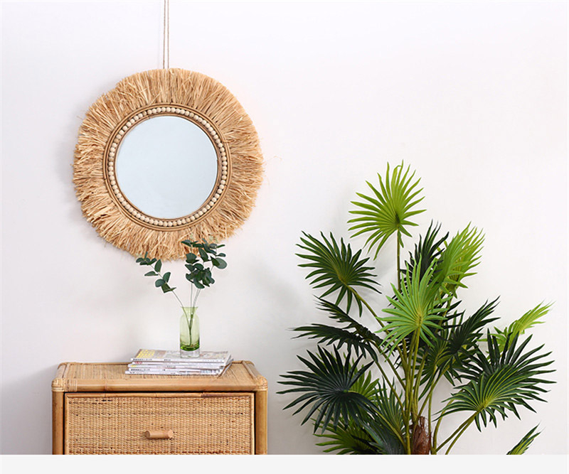 Rattan Decorative Mirrors for  - Rattan Mirror Round recension och pris