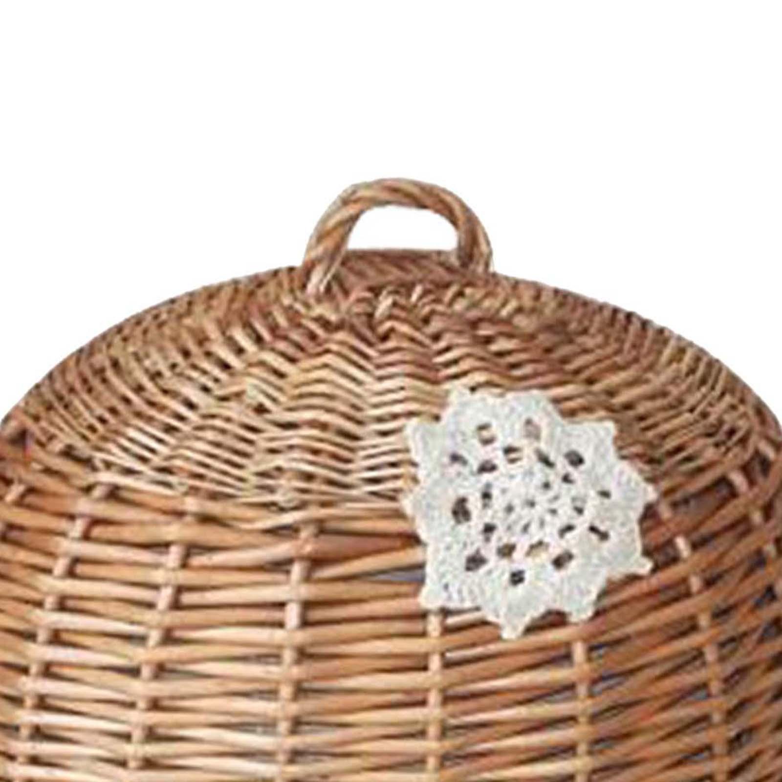 Food Dome Lid and Serving Tray - Rattan Tray Handle recension och pris