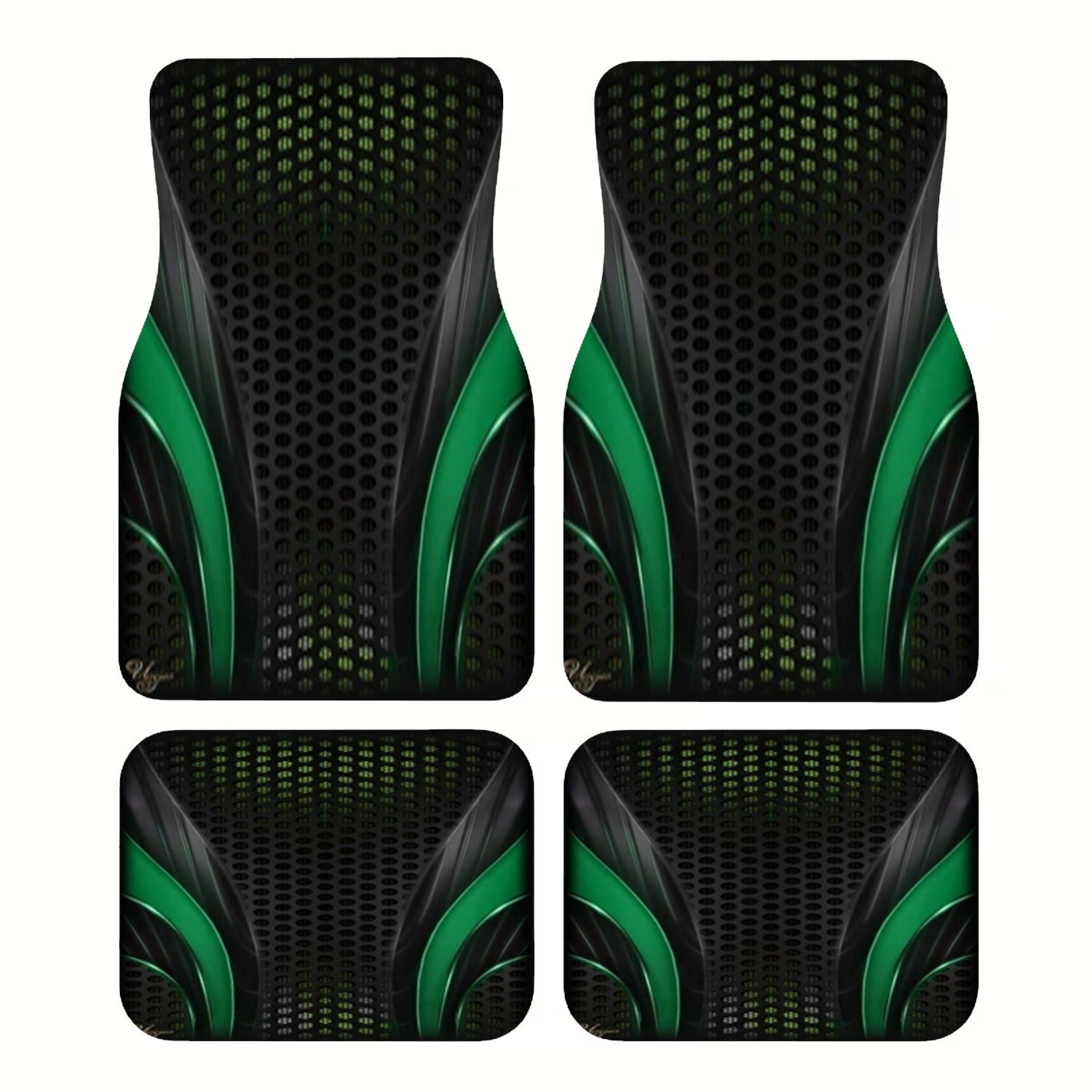 4pcs Futuristic Green Black Ca - Interior Design Tech recension och pris