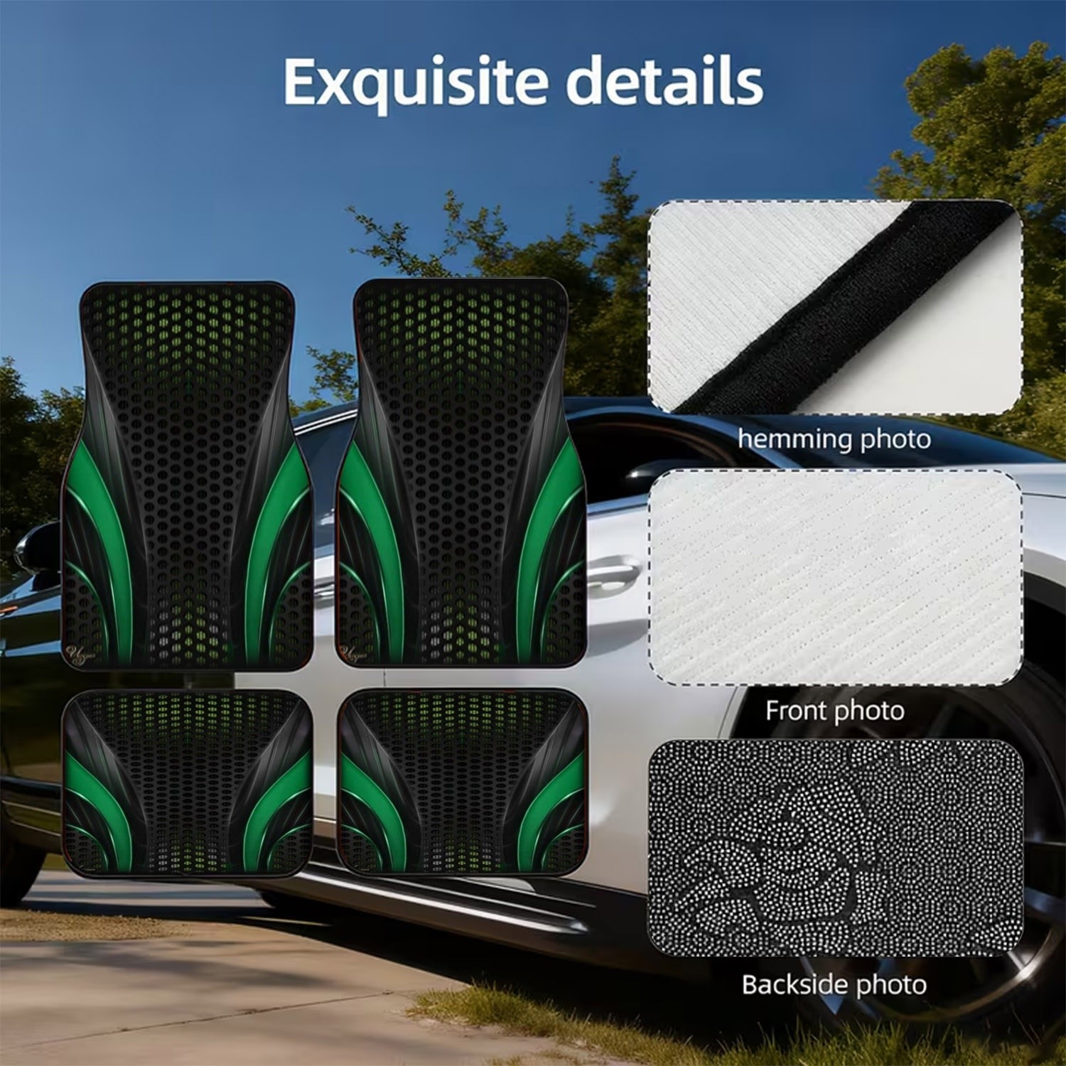 4pcs Futuristic Green Black Ca - Interior Design Tech recension och pris