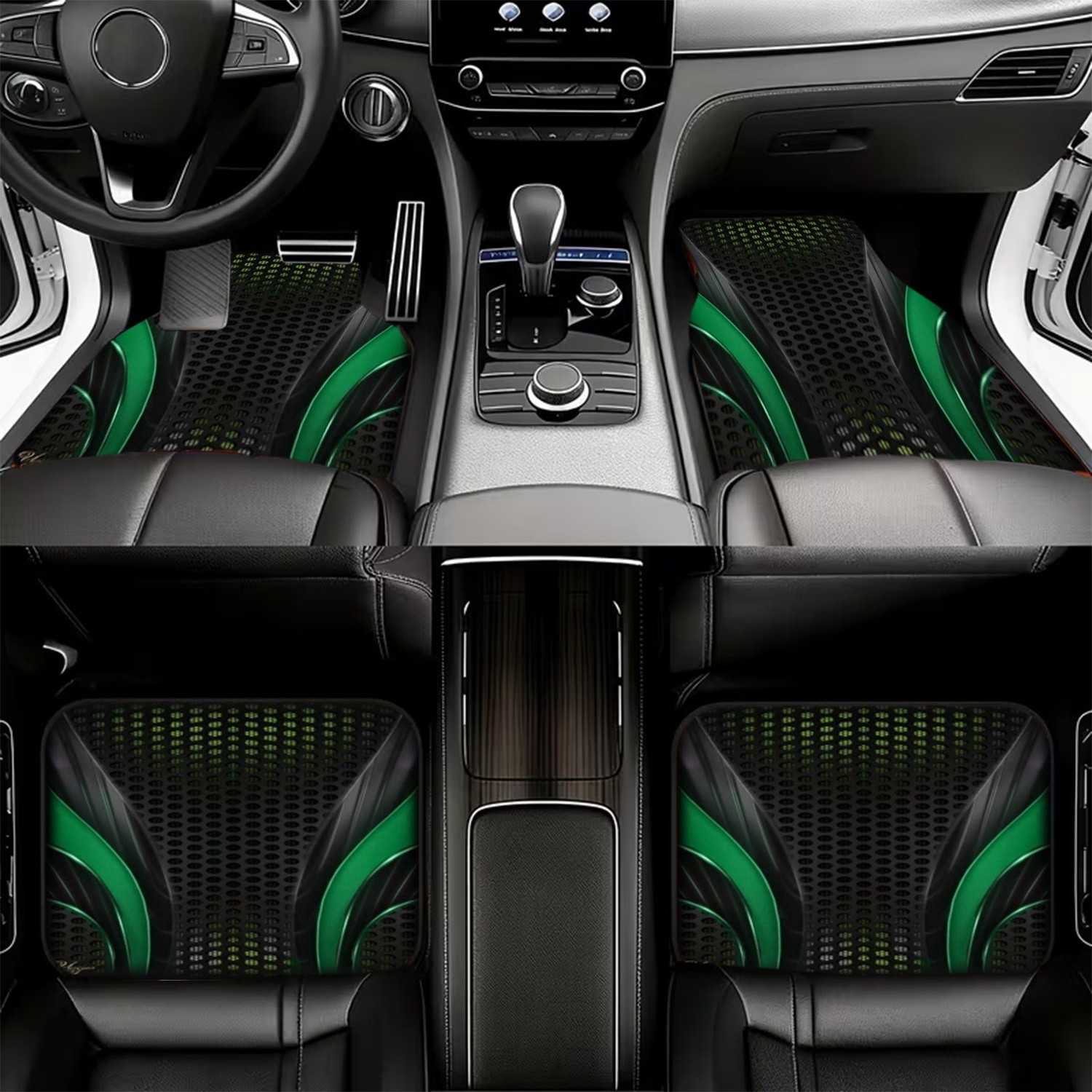 4pcs Futuristic Green Black Ca - Interior Design Tech recension och pris