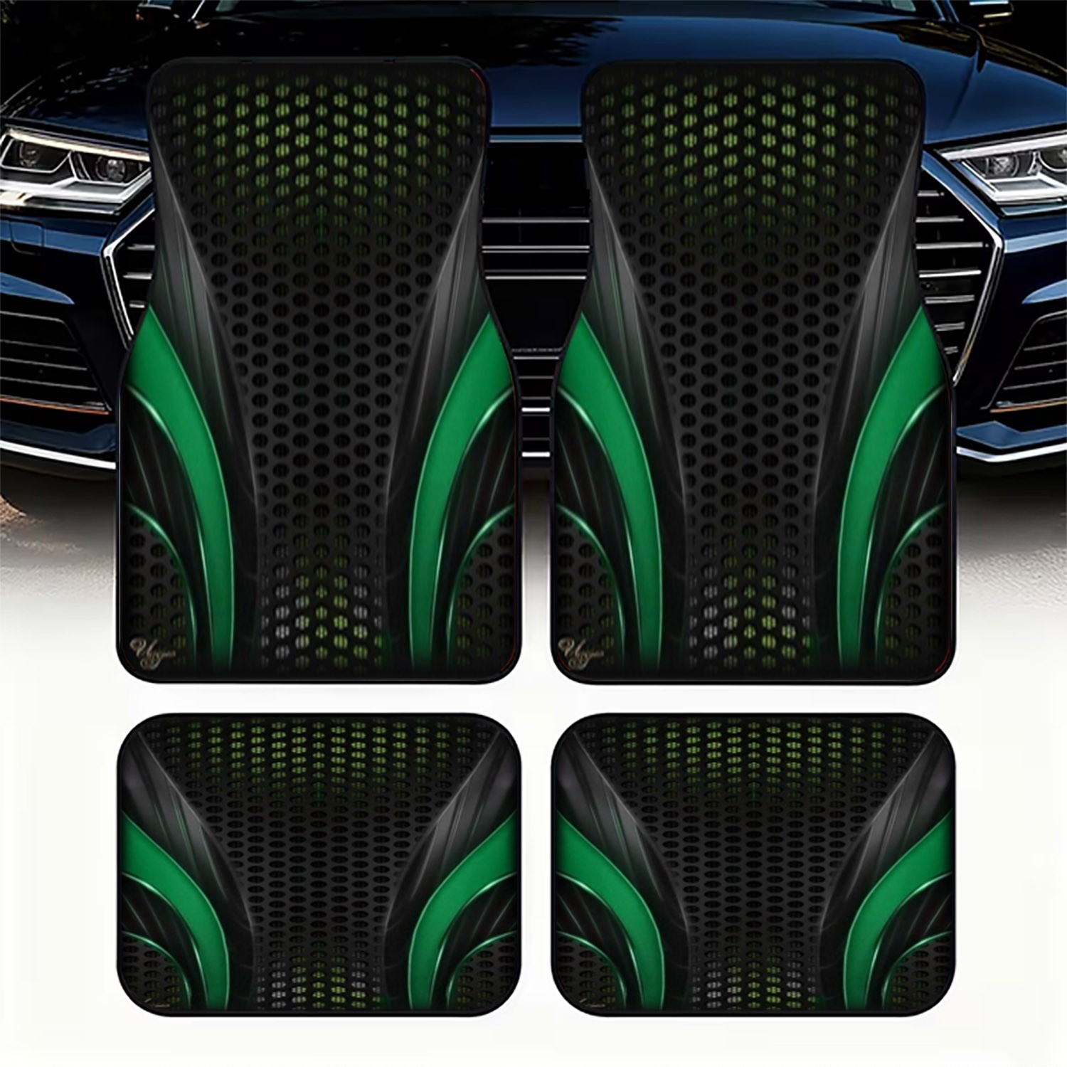 4pcs Futuristic Green Black Ca - Interior Design Tech recension och pris