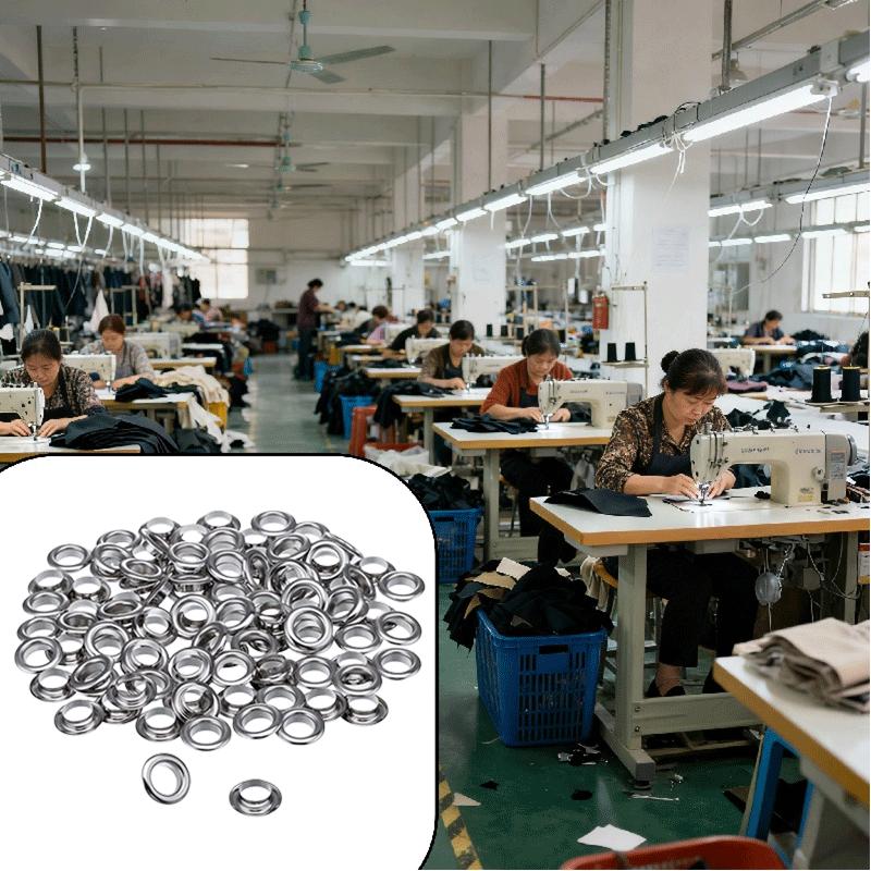 86pcs 6mm stainless steel eyel - Linen Curtain Eyelet recension och pris