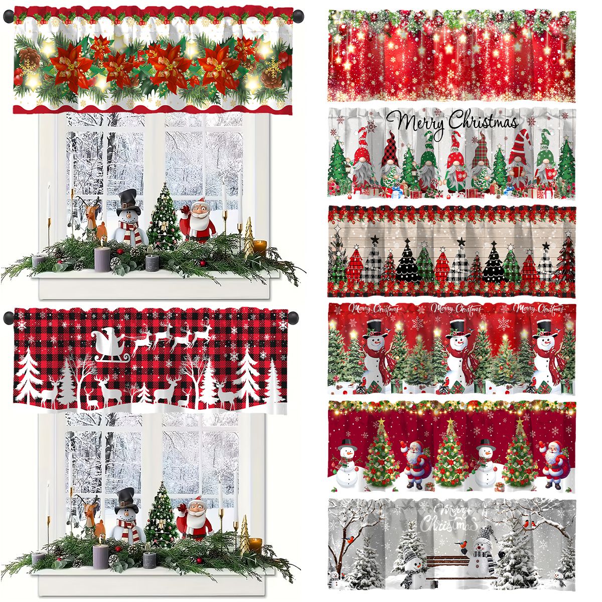 Christmas Short Curtain Merry  - Interior Design Kitchen recension och pris