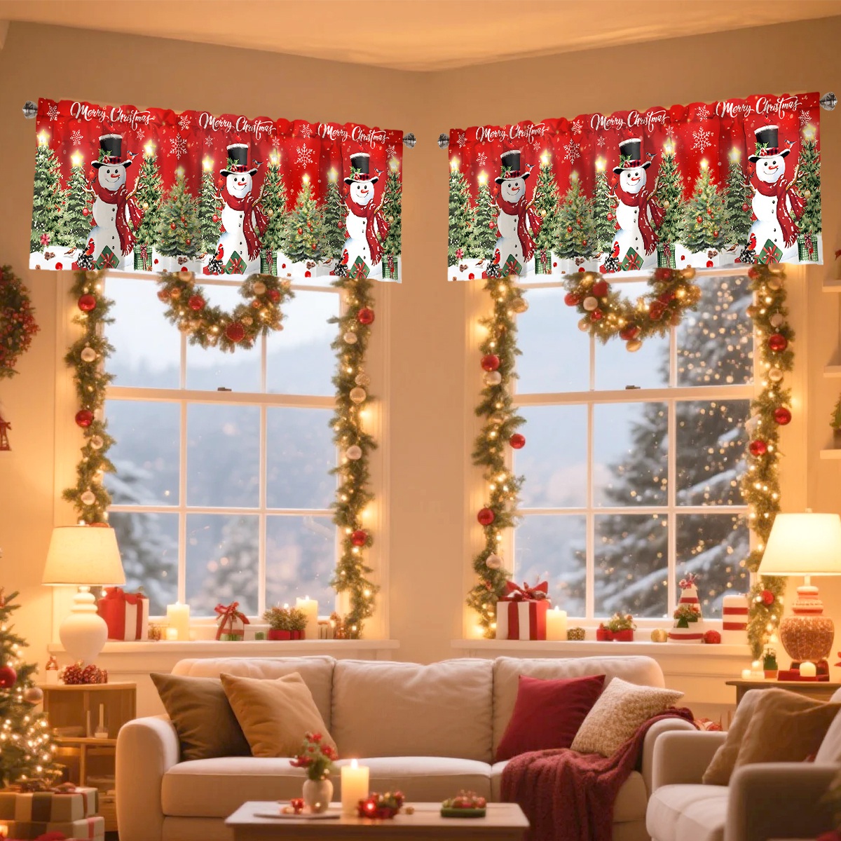 Christmas Short Curtain Merry  - Interior Design Kitchen recension och pris
