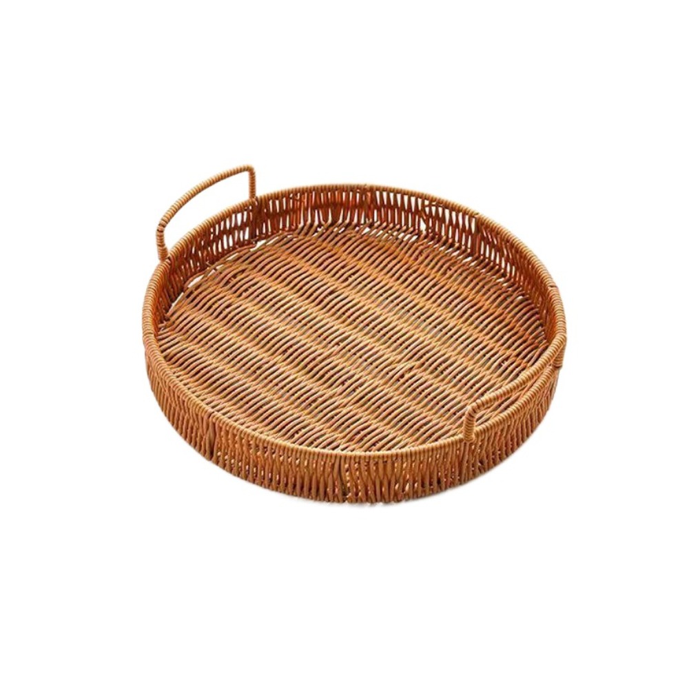 Large Capacity Imitation Ratta - Rattan Tray Handle recension och pris