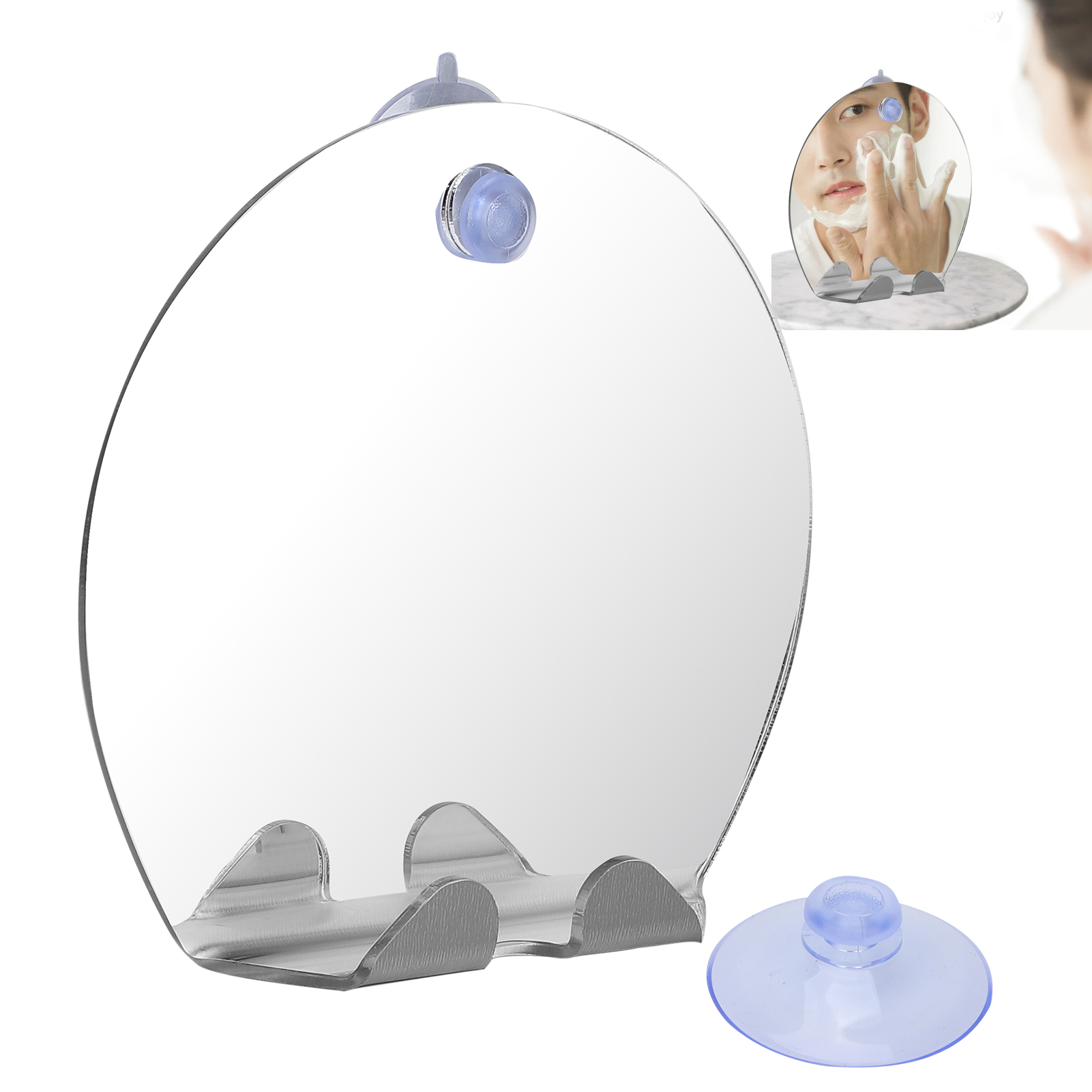 Fogless Bathroom Shaving Mirro - Rattan Mirror Round recension och pris