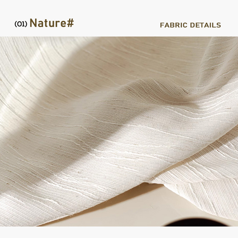 Custom Size Jacquard Linen Sem - Linen Curtain Eyelet recension och pris